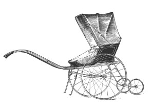 Vintage Clip Art Baby Carriage