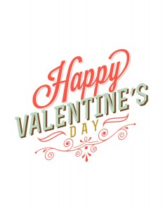 Free Printable Valentine's Day Wall Art Poster