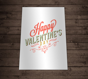 Free Printable Valentine's Day Wall Art Poster