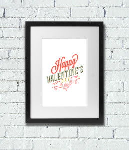 Free Valentine's Day Printable Wall Art Poster