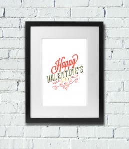 Free Valentine's Day Printable Wall Art Poster