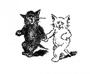 Vintage Kittens Clip Art