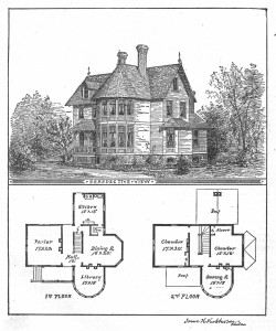 Vintage Illustration - Victorian Floor Plan