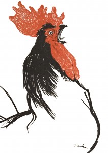 Vintage Rooster Illustration