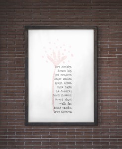 Free Printable Wall Art - Live Simply