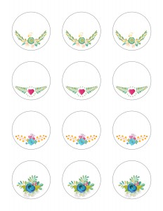 Free Printable Stickers Floral Labels