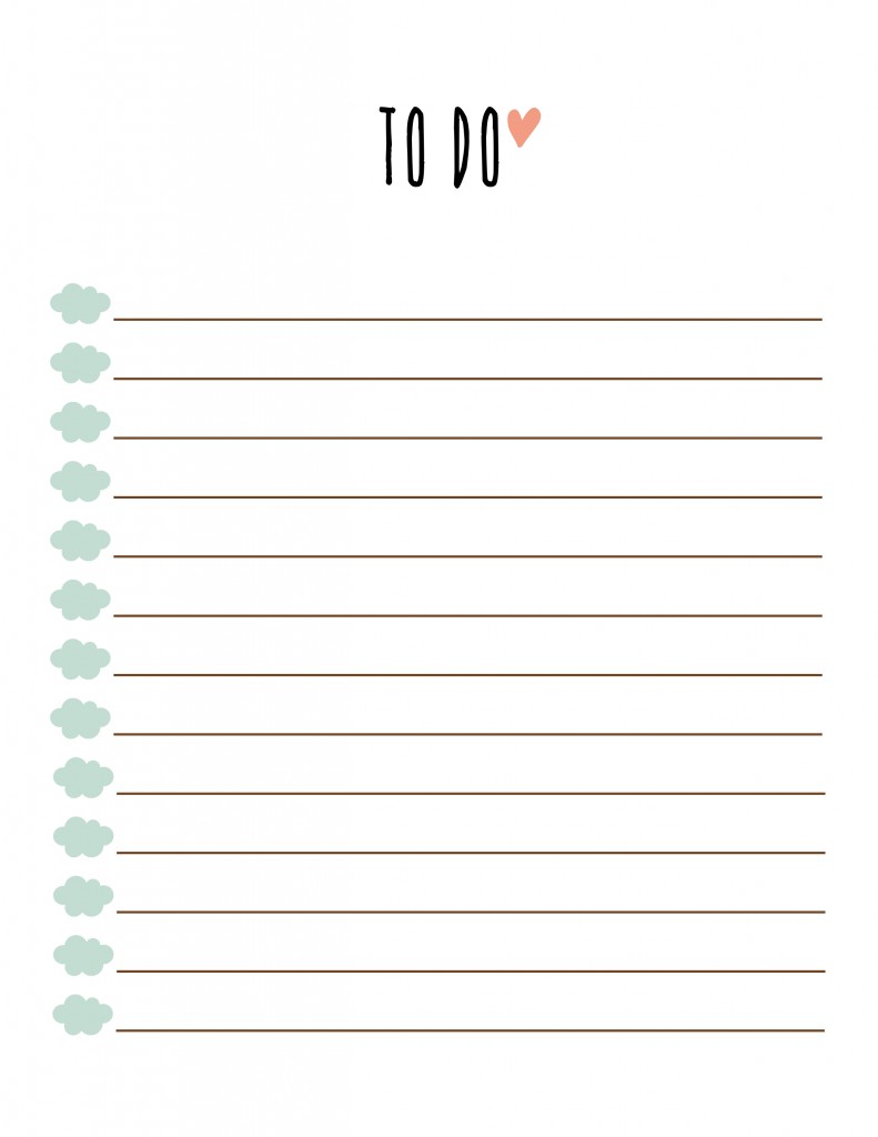 Free Printable To Do List