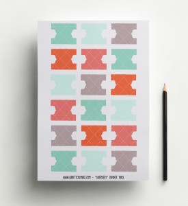 Divider Tabs - Sherbert - Planner Printables