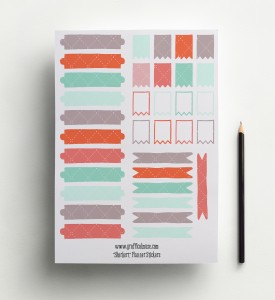 Labels and Flags - Sherbert - Planner Printables