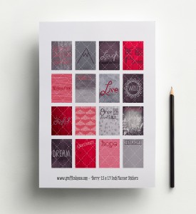 Motivational Stickers - Berry - Planner Printables