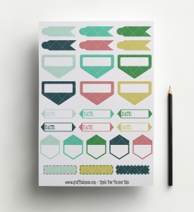 Tab Stickers - Apple Tree - Planner Printables