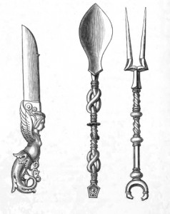 Vintage Silverware Graphics - Spoon, Fork, and Knife