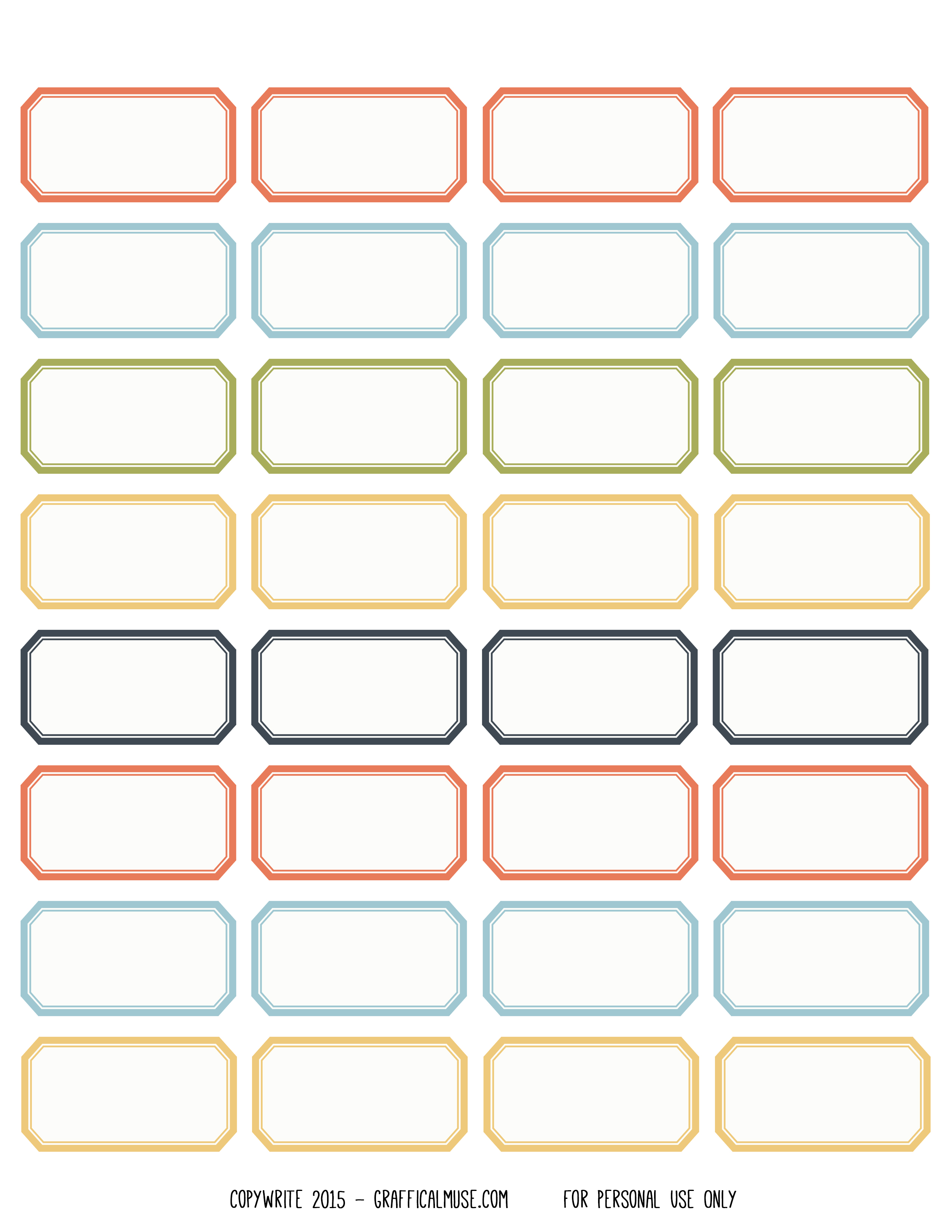 Free Printable Vintage Style Label Stickers