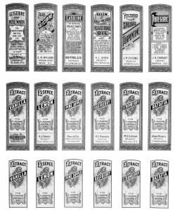 Free Sheet of Vintage Druggist Labels