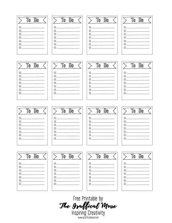 Free Printable Planner Stickers To Do List